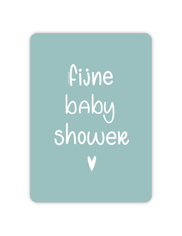 Fijne babyshower jongen