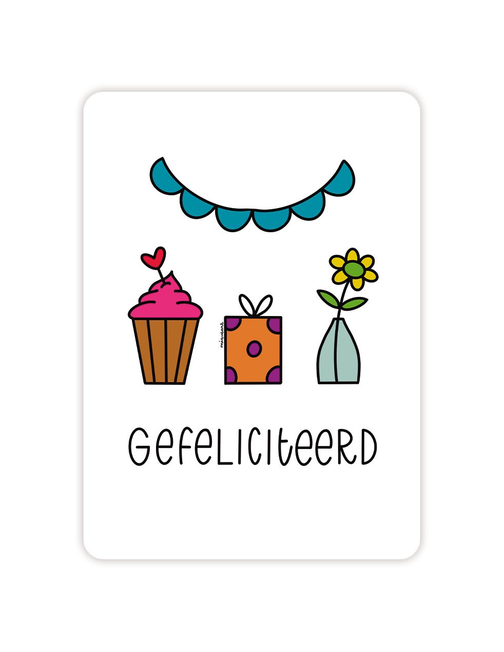 Braille gefeliciteerd (bij deze kaart zijn ook de illustraties voelbaar!!)