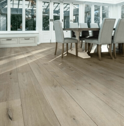 Eiche Schlossdiele Click Parkett XXL weiß geölt, 48,80€/m² Eiche Schlossdiele Click Parkett XXL weiß geölt, 48,80€/m²