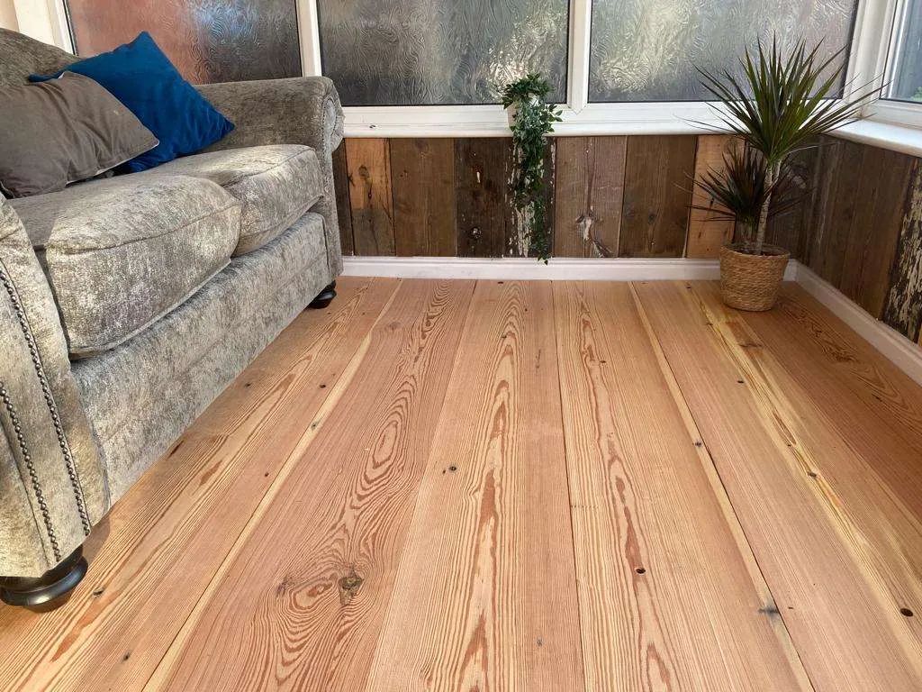 Pitch Pine Massivdiele Landhausdiele rustikal 20x185 mm ROH 79,90 €/m²