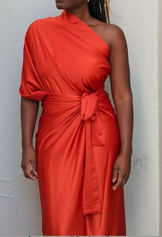 Ntoma wrap - Poppy red