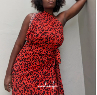 Ntoma Dress - Flintstone print