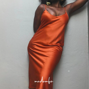Slip dress - Burnt orange
