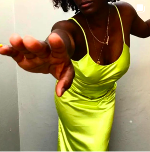 Slip Dress - Electric Lemon