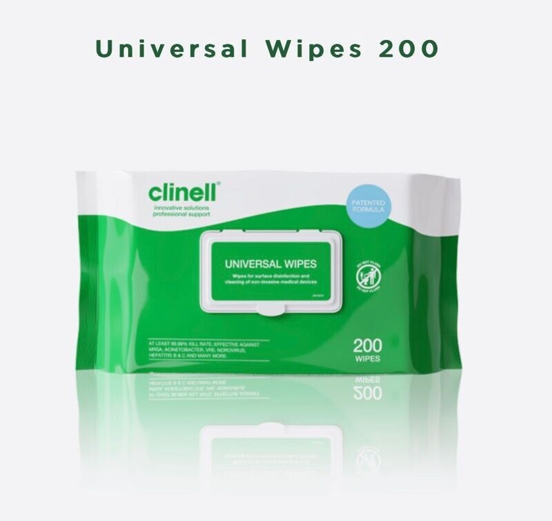 Clinell Universal Wipes (Pack of 200) 