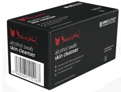Unigloves Select Black Alcohol Swabs (Box of 100)
