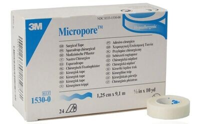 3M Micropore Surgical Tape - 1.25cm x 9.1m