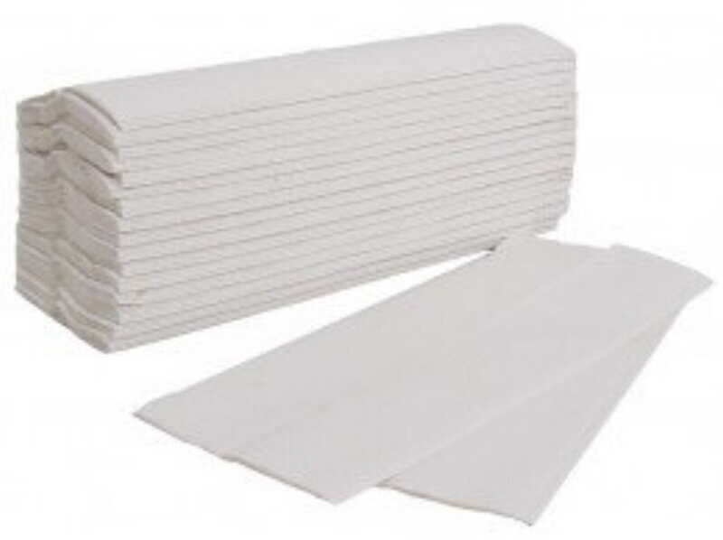 C Fold 2 Ply White Hand Paper Towels  (case of 2400)