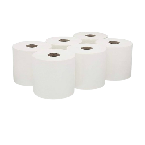 White Centre Feed Rolls  case of 6 x 150m