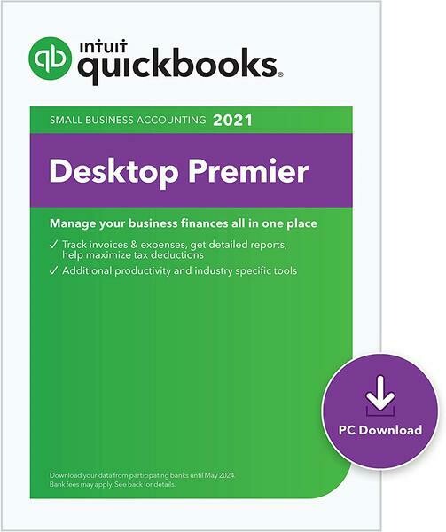 Intuit Quickbooks Desktop Premier - 2021 - 2 User License