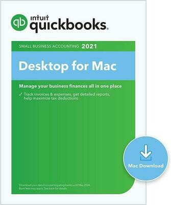 Intuit Quickbooks Desktop for Mac - 2021 - 1 User License (non-subscription)