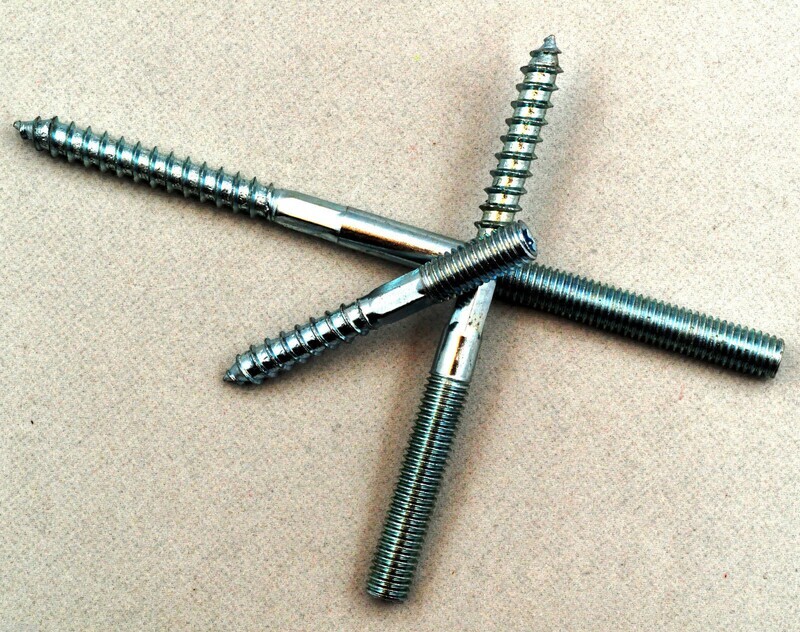 10 Stück Stockschraube verzinkt 8x100mm für Rohrschelle 0,13€ pro Stück