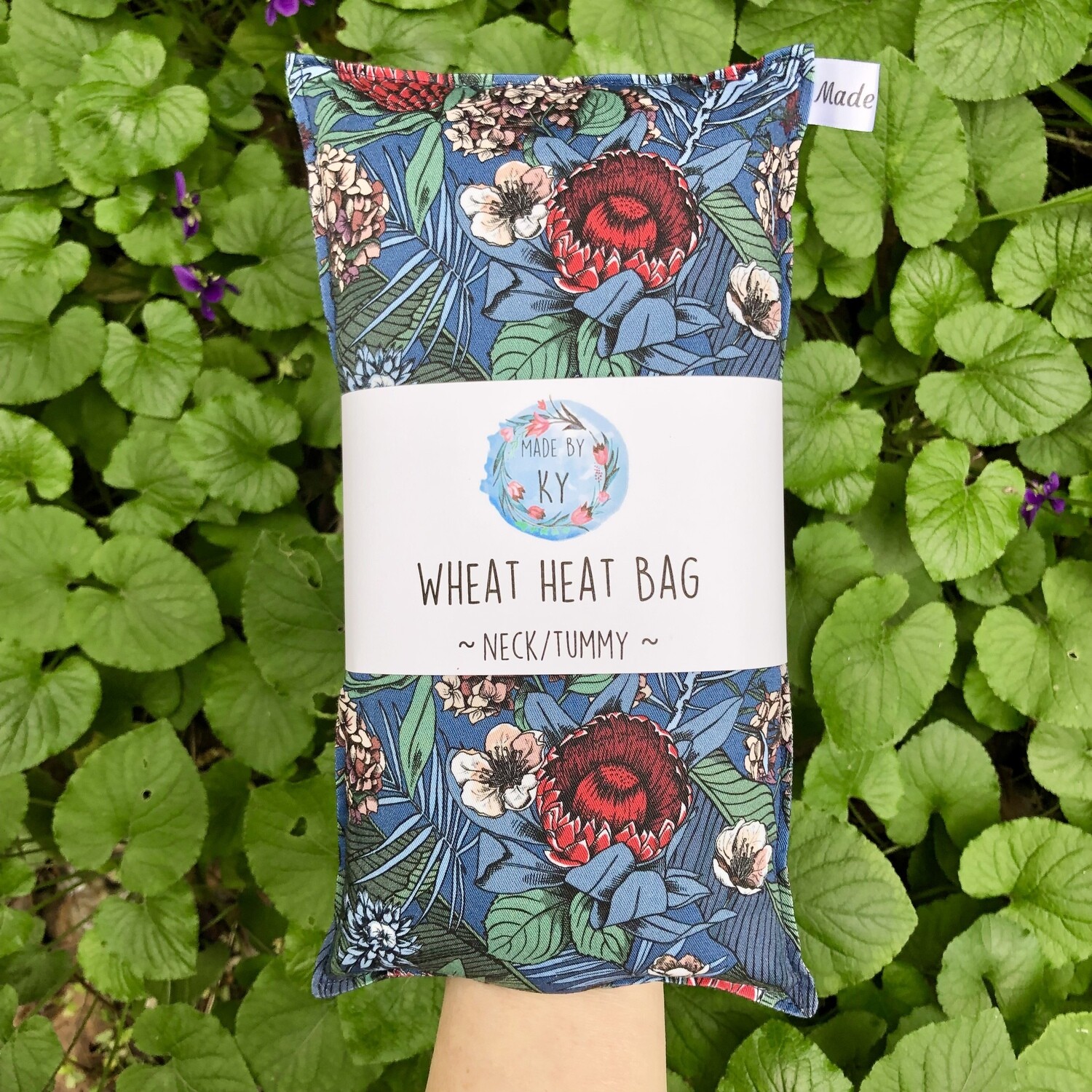 Midnight Blooms - Wheat Heat Bag - Regular Size