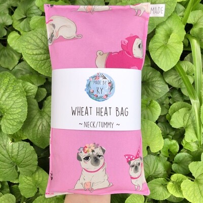 Princess Pug - Wheat Heat Bag - Regular Size