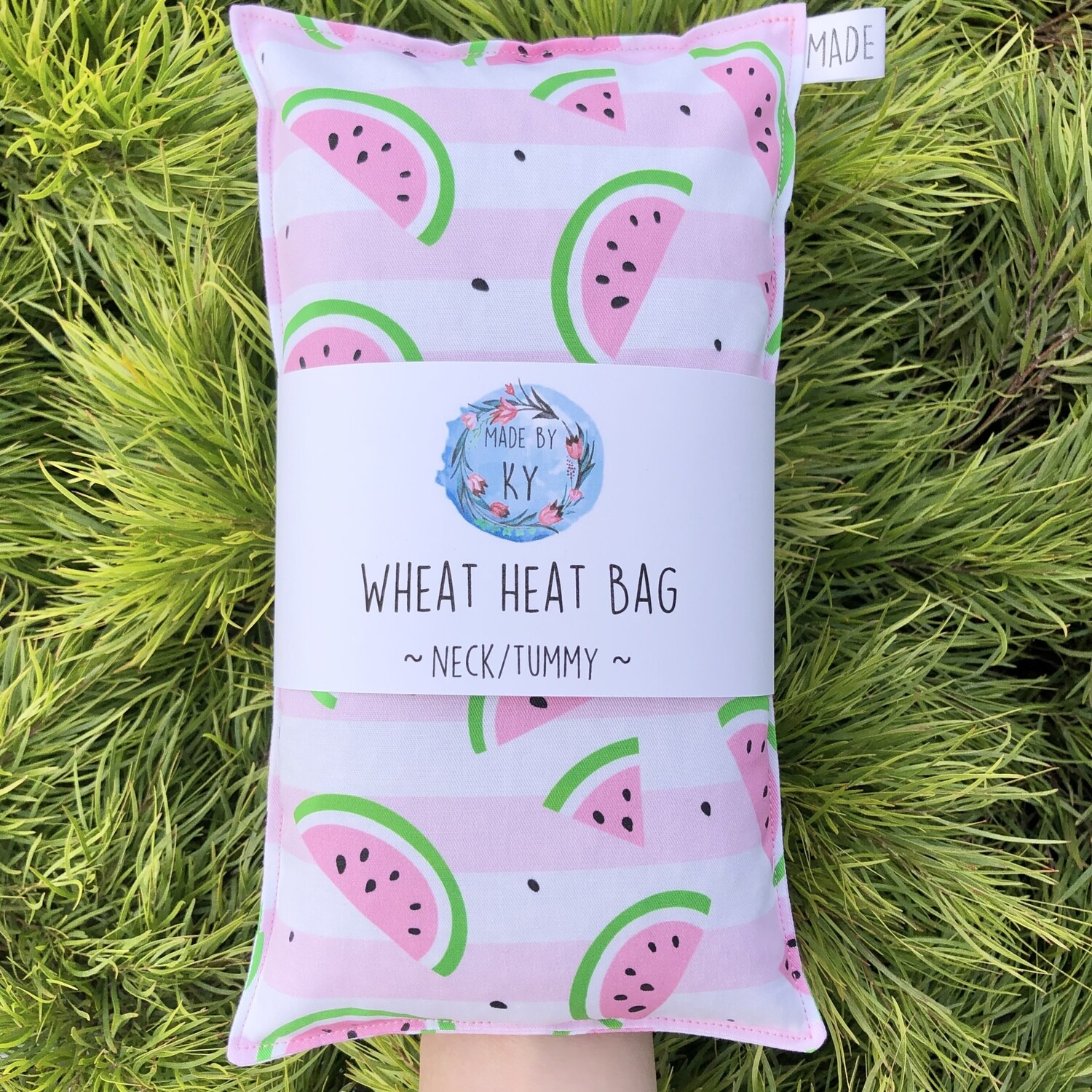 Watermelons Pink Stripe - Wheat Heat Bag - Regular Size