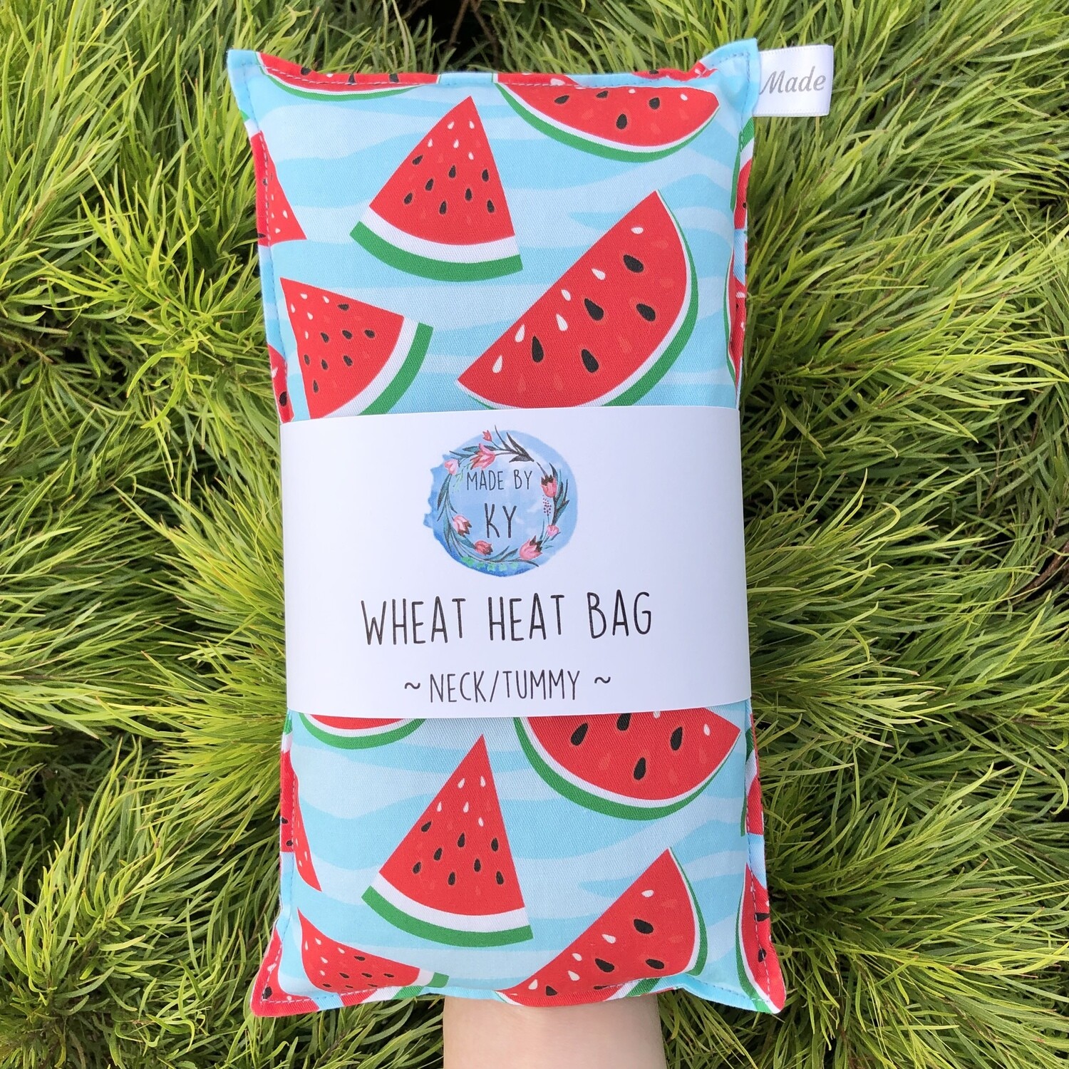 Watermelons Blue Stripe - Wheat Heat Bag - Regular Size