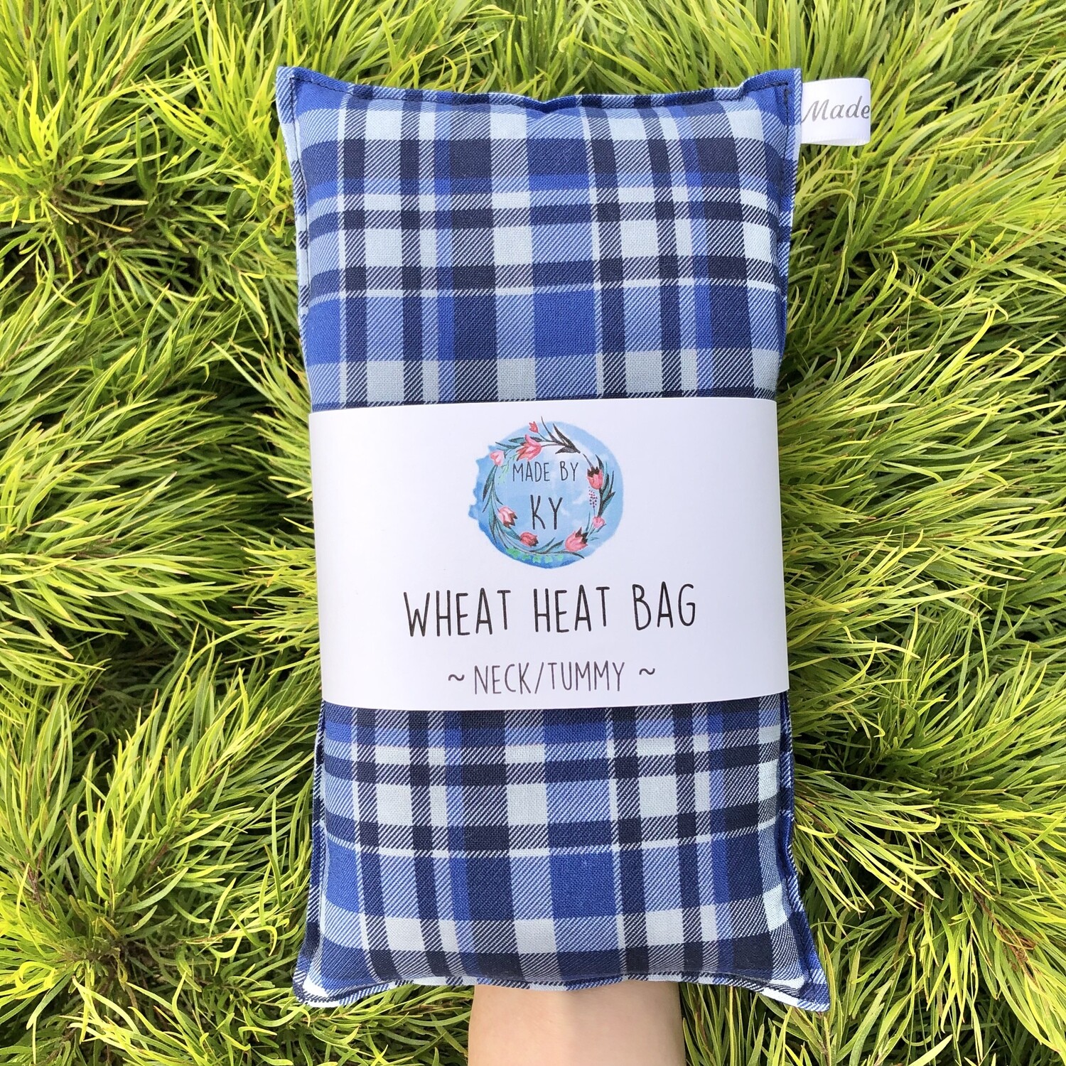 Tartan Blue - Wheat Heat Bag - Regular Size