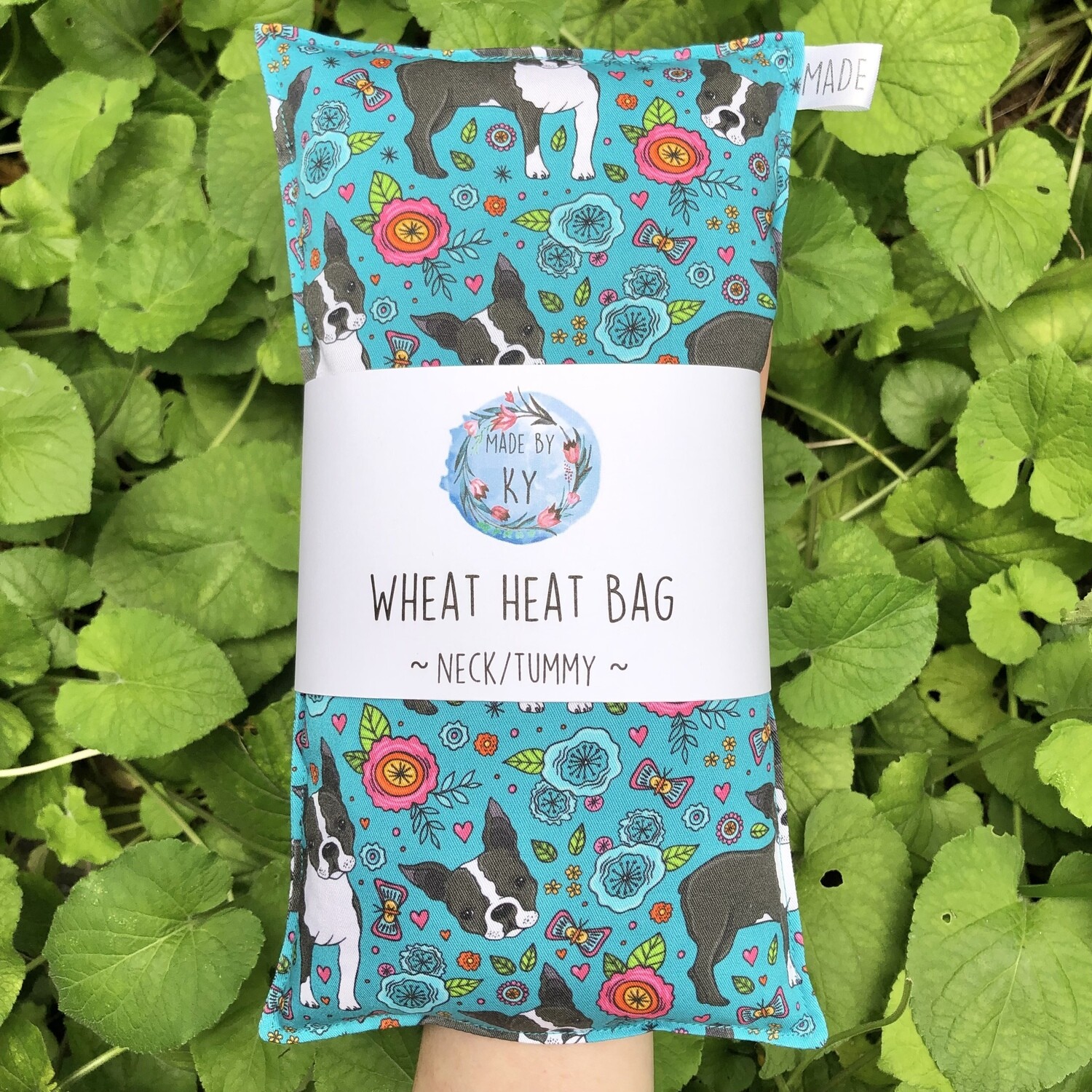 Frenchies in the Garden - Wheat Heat Bag - Regular Size