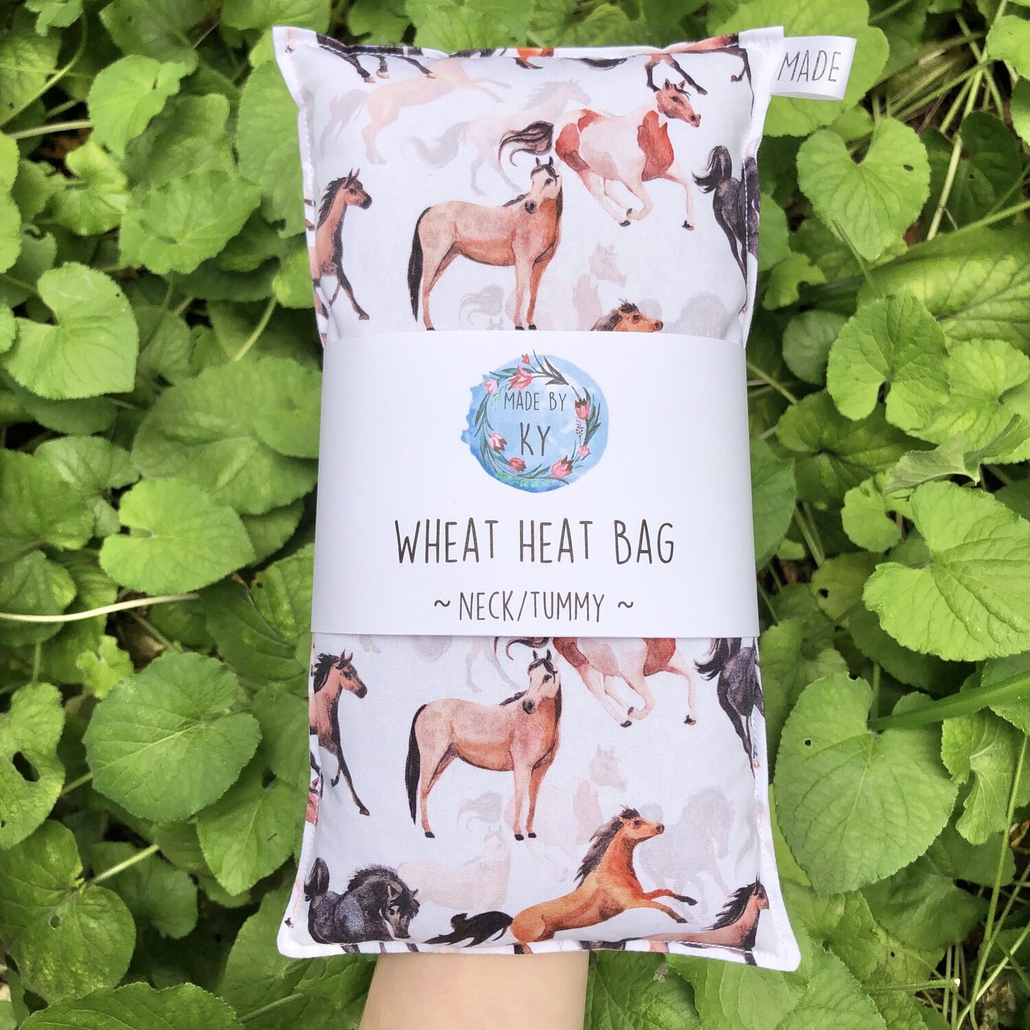 Horses - Wheat Heat Bag - Regular Size