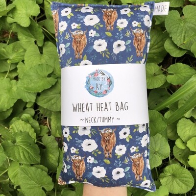 Hairy Cows Floral - Wheat Heat Bag - Regular Size