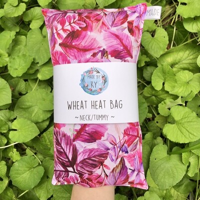Pink Foliage - Wheat Heat Bag - Regular Size