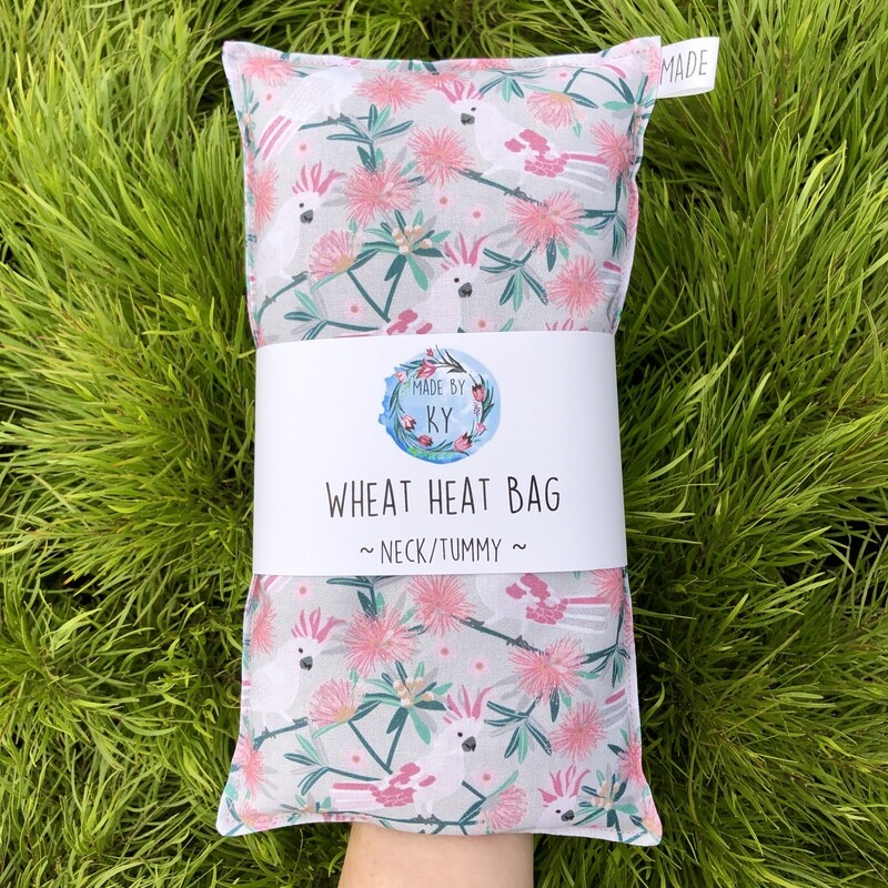 Cockatoos in the Trees  - Wheat Heat Bag - Regular Size