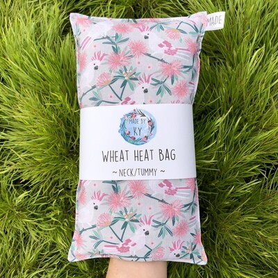 Cockatoos in the Trees  - Wheat Heat Bag - Regular Size