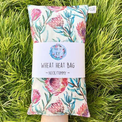 Beautiful Proteas - Wheat Heat Bag - Regular Size