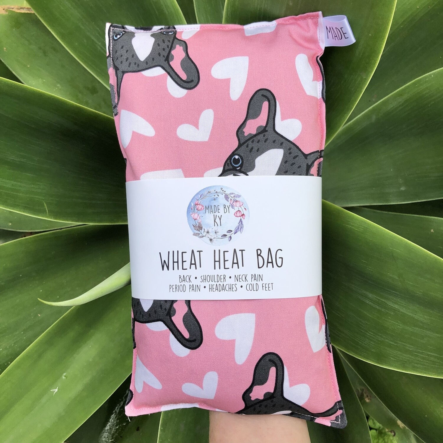 Frenchie Love - Wheat Heat Bag - Regular Size