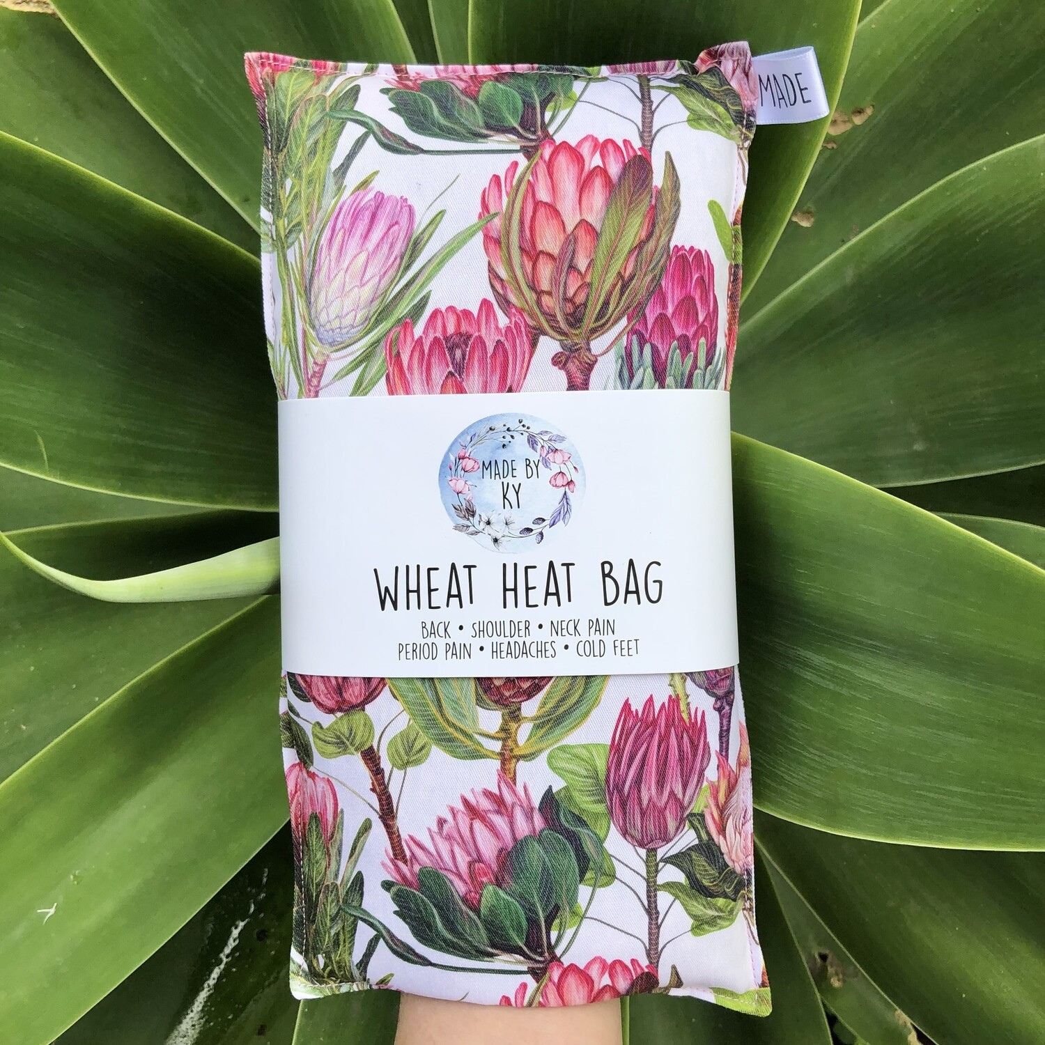 Beautiful Proteas - Wheat Heat Bag - Regular Size