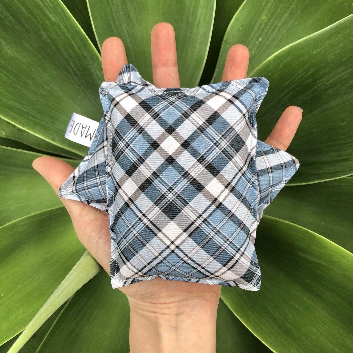 Blue Tartan - Wheat Heat Bag - Tiny Size