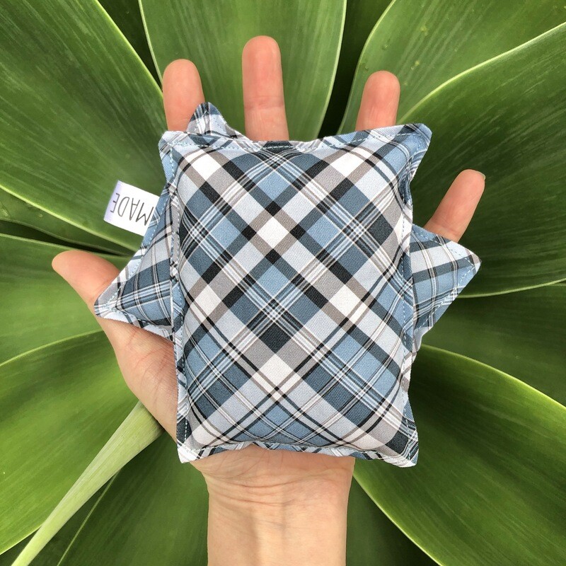 Blue Tartan - Wheat Heat Bag - Tiny Size