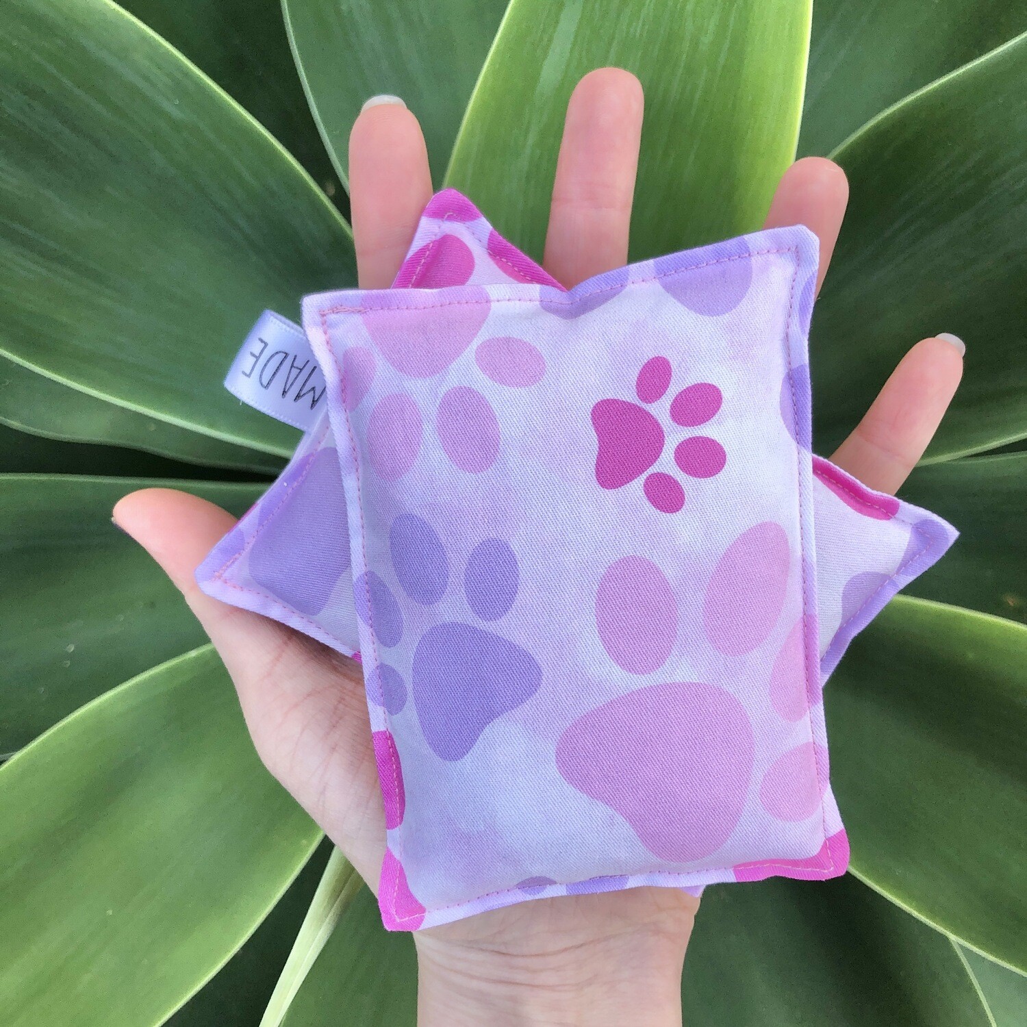 Paw Prints  - Wheat Heat Bag - Tiny Size