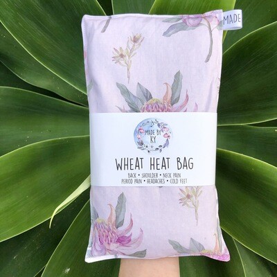 Dusty Pink Waratahs - Wheat Heat Bag - Regular Size