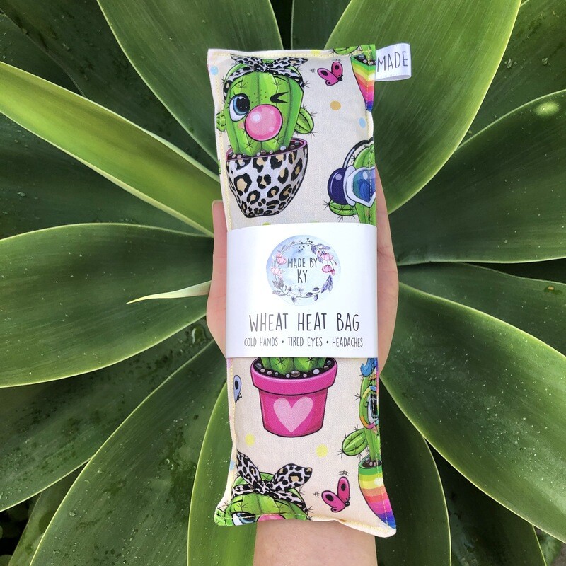 Cute Cacti - Wheat Heat Bag - Mini Size