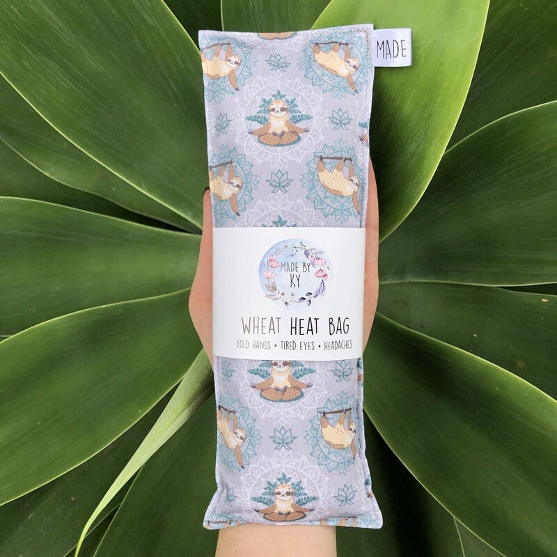 Zen Sloths - Wheat Heat Bag - Mini Size