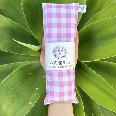 Pink Gingham - Wheat Heat Bag - Mini Size