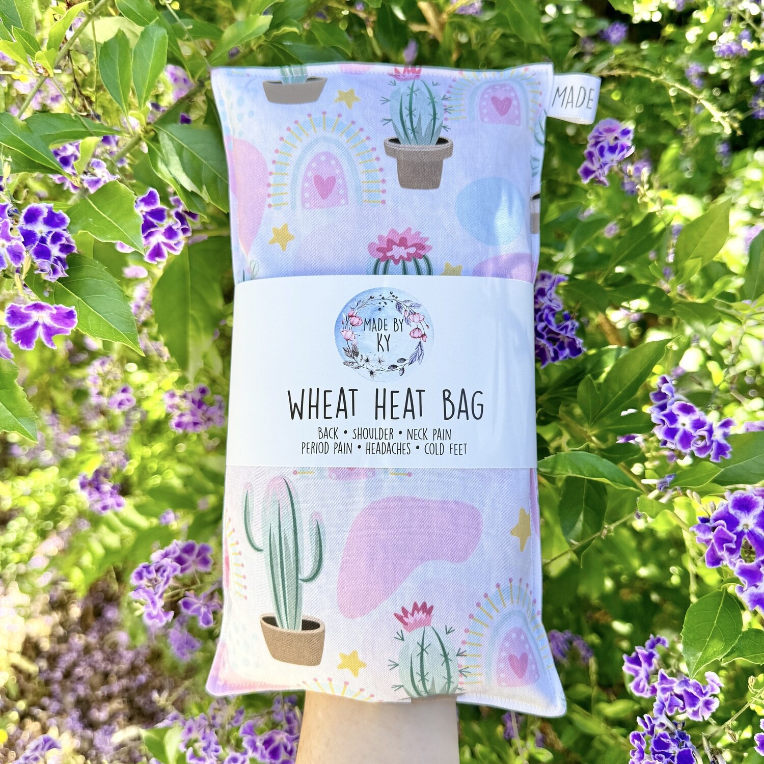 Cactus &amp; Rainbows - Wheat Heat Bag - Regular Size