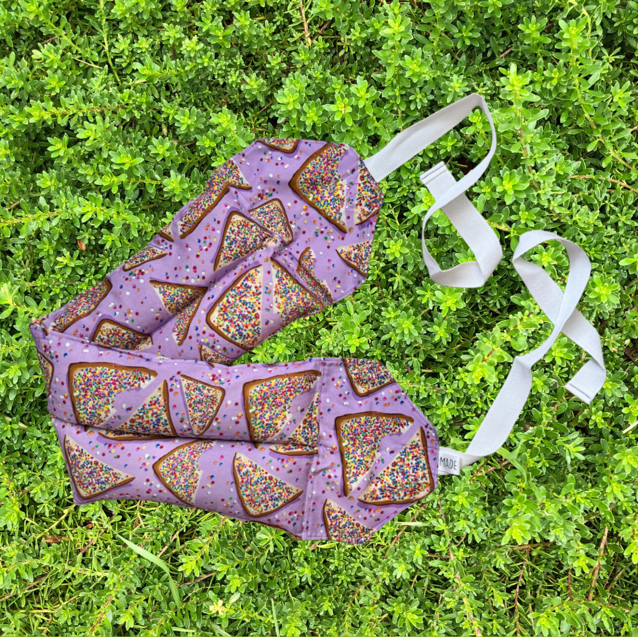 Fairy Bread Purple - Wheat Heat Bag - Super Size with Ties