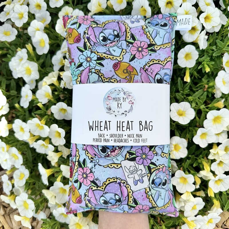 Blue Alien - Wheat Heat Bag - Regular Size