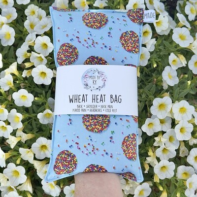 Chocolate Freckles Blue - Wheat Heat Bag - Regular Size