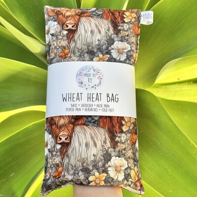 Beautiful Highland Cows - Wheat Heat Bag - Regular Size