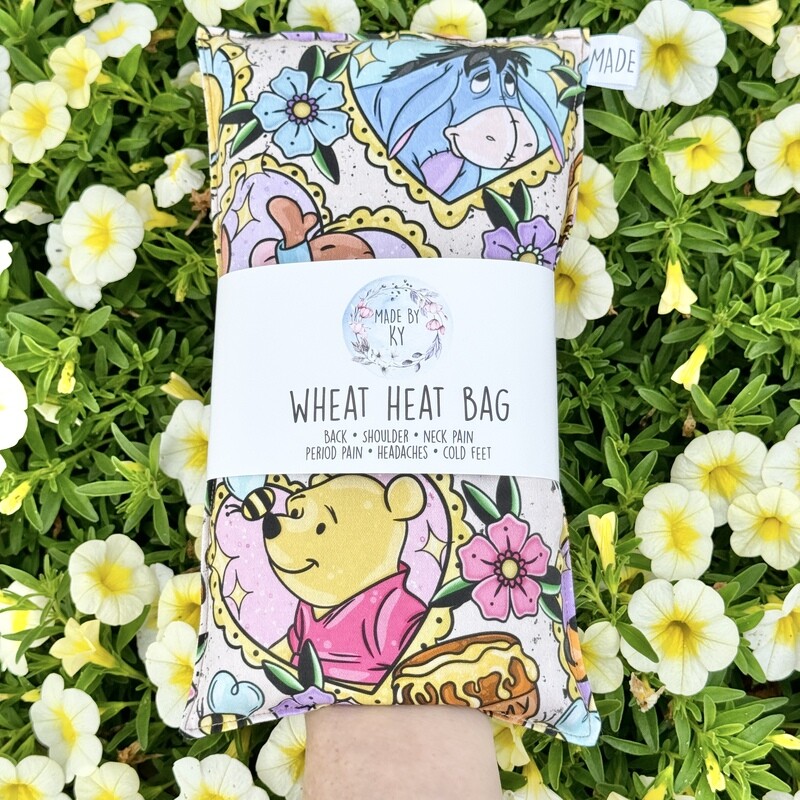 Bear &amp; Friends Hearts - Wheat Heat Bag - Regular Size