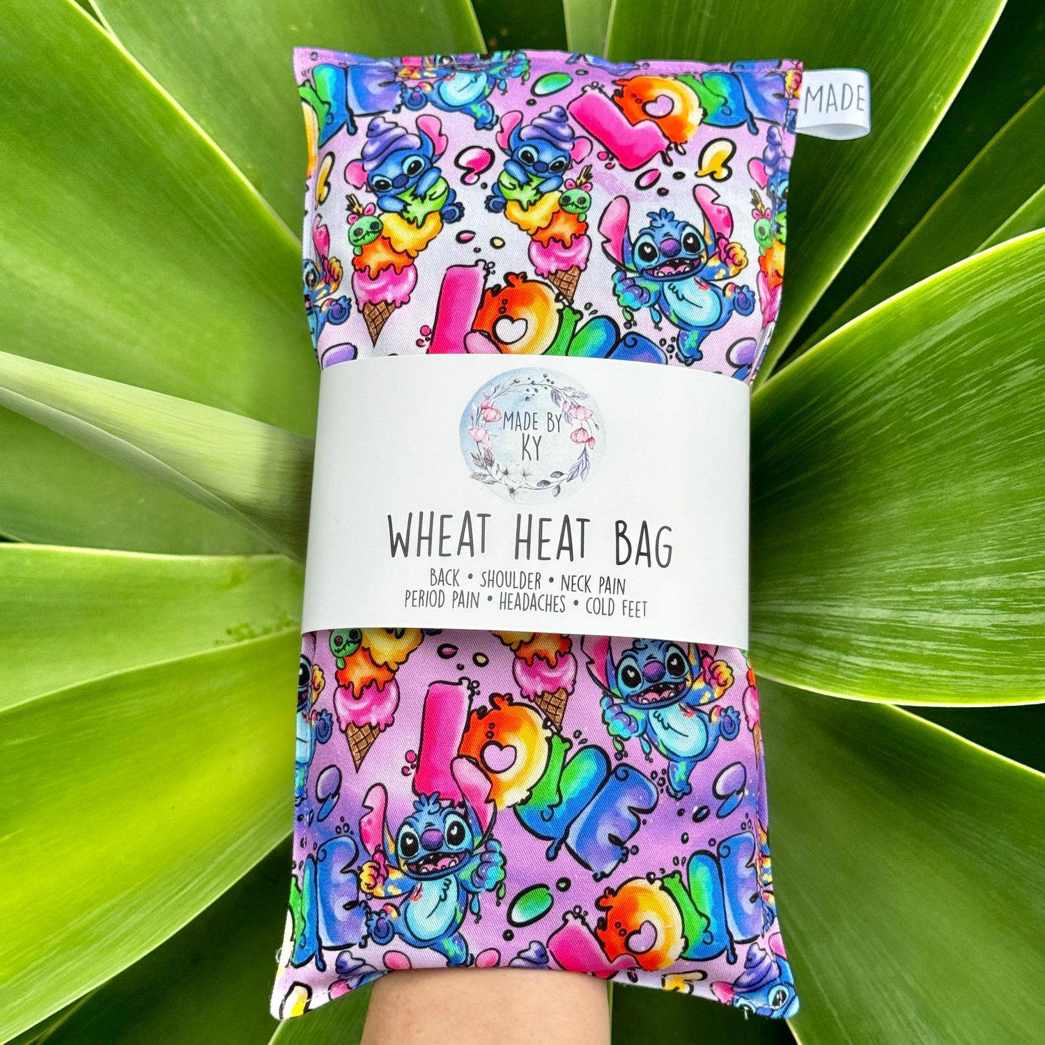 Blue Alien Love - Wheat Heat Bag - Regular Size