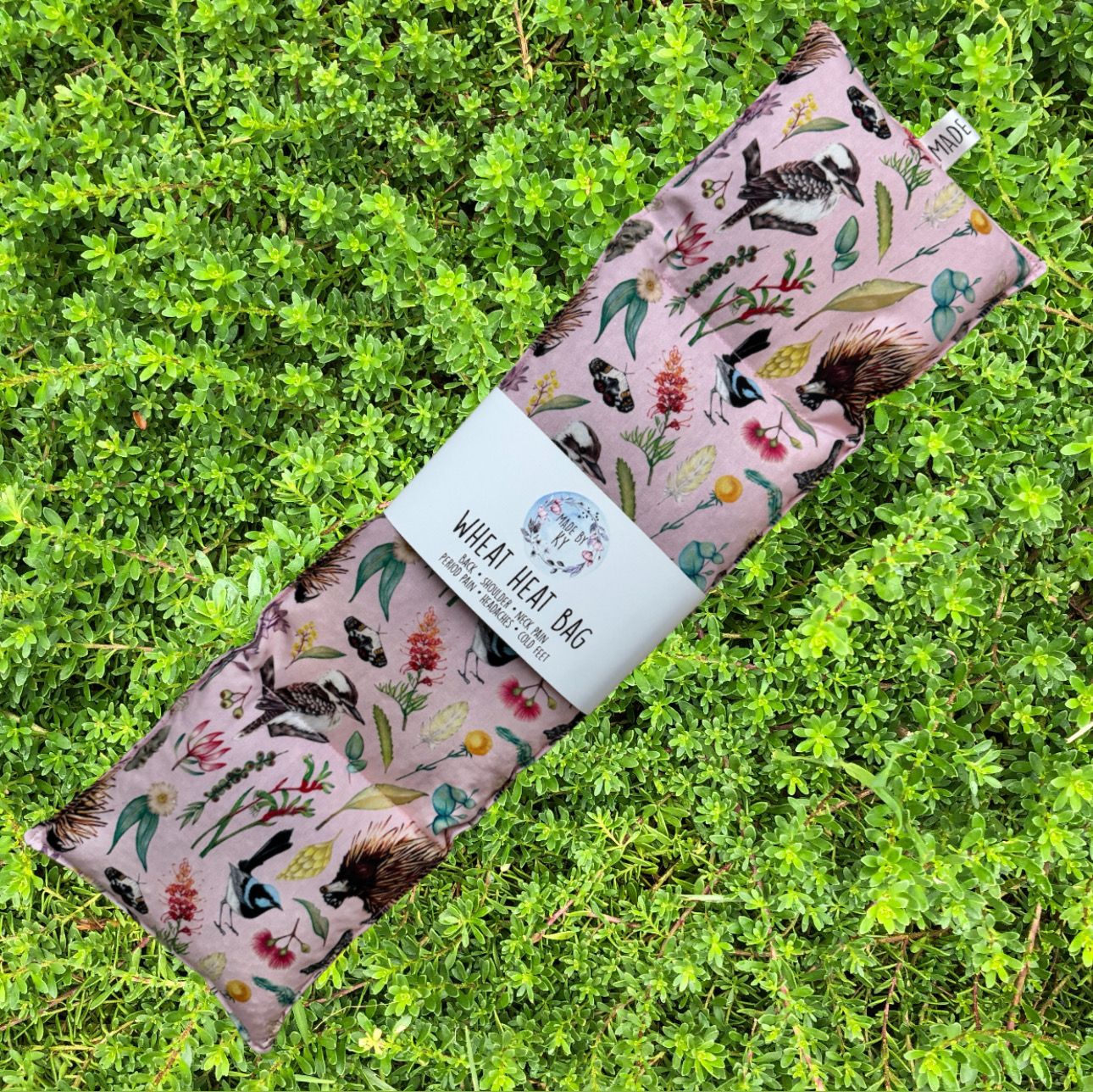 Aussie Bush Pink - Wheat Heat Bag - XL Size
