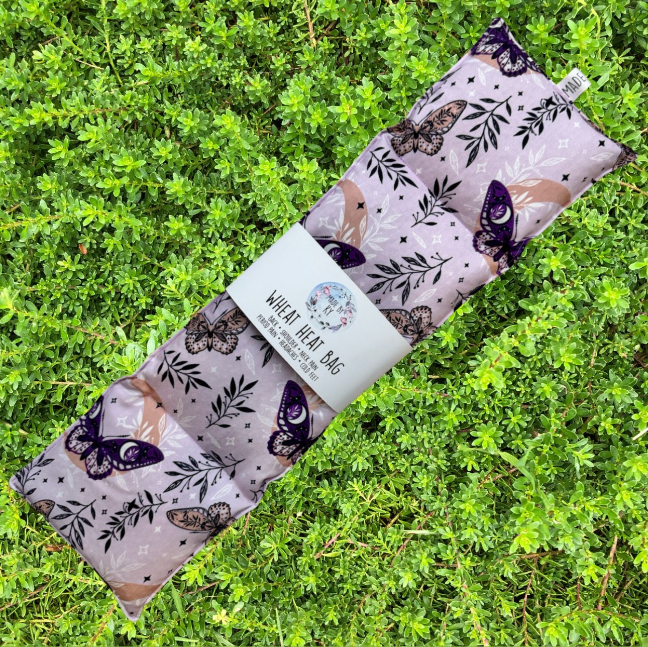 Lilac Moths - Wheat Heat Bag - XL Size