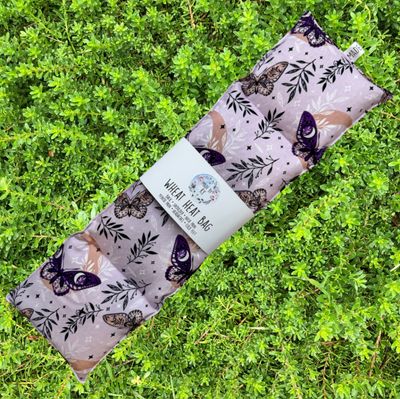 Lilac Moths - Wheat Heat Bag - XL Size