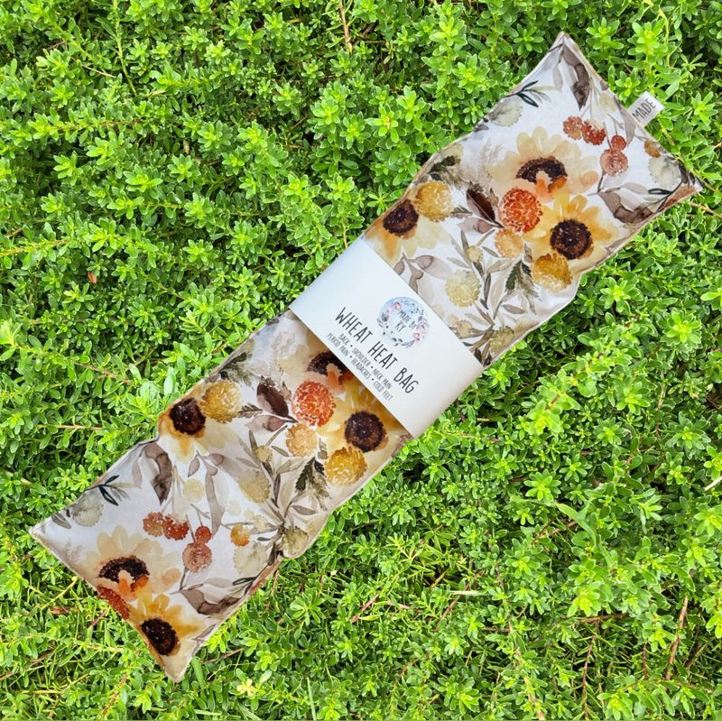 Watercolour Sunflowers - Wheat Heat Bag - XL Size