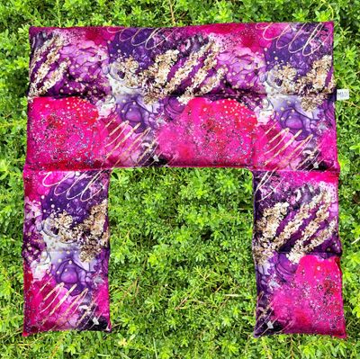 Glittery Magenta - Wheat Heat Bag - Over The Shoulder XXXL