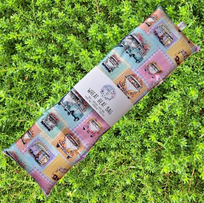 Kombi Vans Pastel Patchwork - Wheat Heat Bag - XL Size